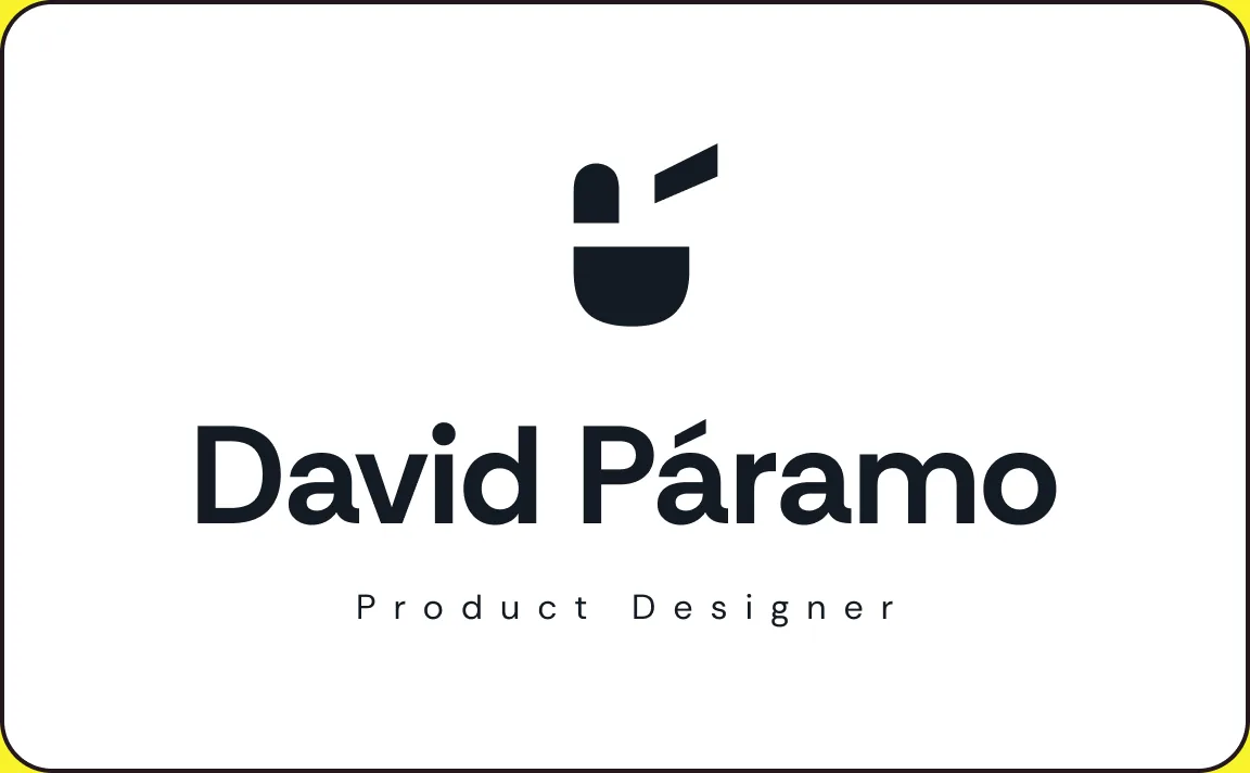 Logotipo de David Páramo, Product Designer